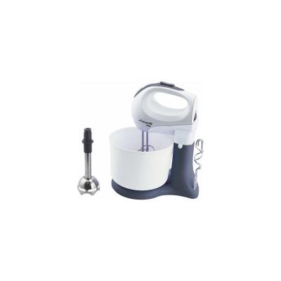 Hausberg Mixer Cu Bol 3 In 1, 350W, Motor Cupru, 5 viteze+turbo, Gri HB3517