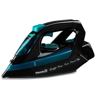 Hausberg Fier Calcat, 2200W, Talpa Ceramica Bidirectionala, Autoclean, Anticalcar, Bleu HB-7899