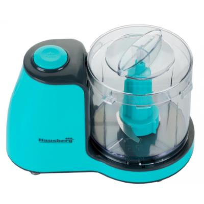 Hausberg Robot Bucatarie Procesor Alimente, 80W, Motor Cupu, 0.5L, Bleu HB-4504