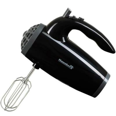 Hausberg Mixer, 300W, Motor Cupru, 5 viteze+turbo, Negru HB-4119