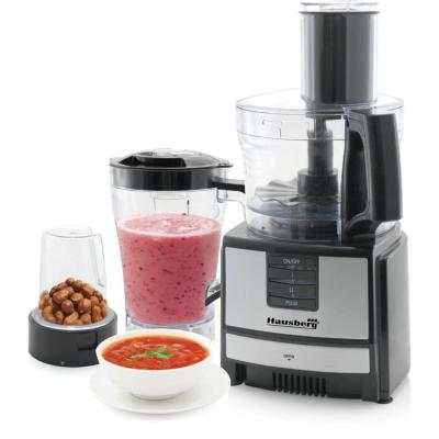 Hausberg Robot Bucatarie 3 In 1, 600W, Motor Cupru, 1.2L, Negru HB-7522
