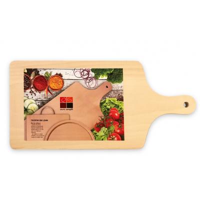 Tocator Lemn Cu Maner 38.5X17cm