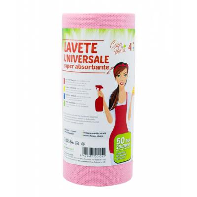 Ciao Bella Rola Lavete Universale 50 Buc Roz