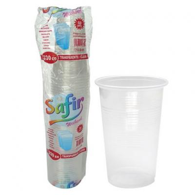 Safir Pahar Unica Folosinta 330ml 50Buc/Set