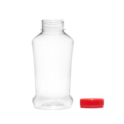 Sticla Pet D38Mm Rectangulara 250Ml Cu Capac S3811