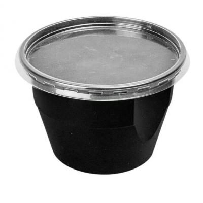 Bol Plastic Unica Folosinta Cu Capac 680ml 10Buc/Set
