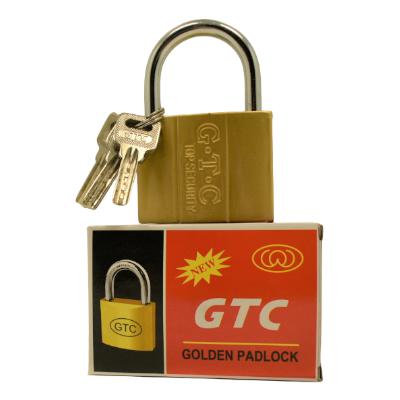 GTC Lacat Auriu Metalic cu 3 Chei, 63mm