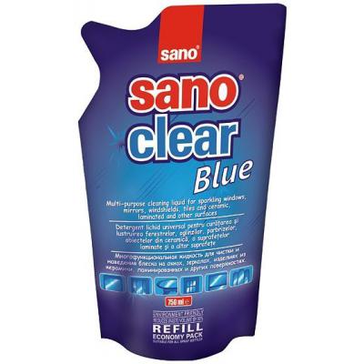 Sano Detergent Geam Rezerva 750Ml Clear Blue