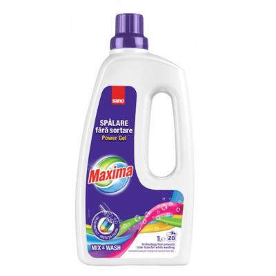 Sano Maxima Detergent Lichid Power Gel 1L Mix &amp; Wash