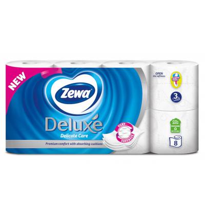 Zewa Hartie Igienica 3 straturi 8Buc/Set Delicate Care AquaTube