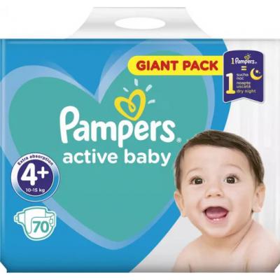 Pampers Active Baby Giant Pak Nr 4+ 10-15Kg 70Buc/Set