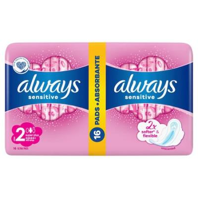 Always Absorbante Duo Sensitive Super Plus 16Buc/set