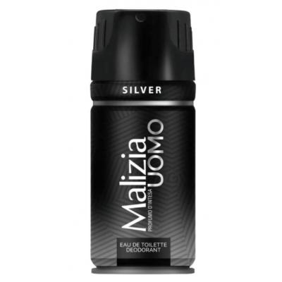 Malizia Deodorant spray Men 150Ml Silver