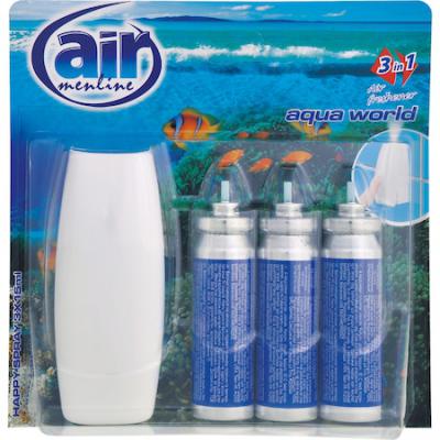 Air Happy Microspray Aparat +Odorizante 3X15ml Aqua World
