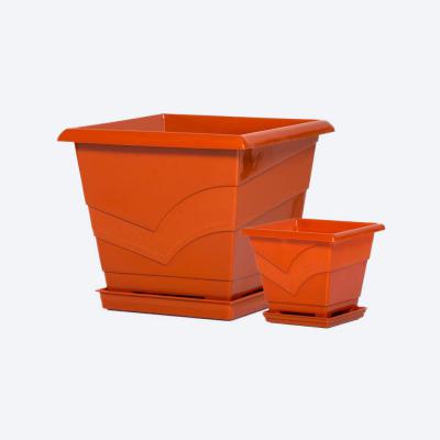 Ghiveci Patrat Cu Farfurie 20 X 20cm