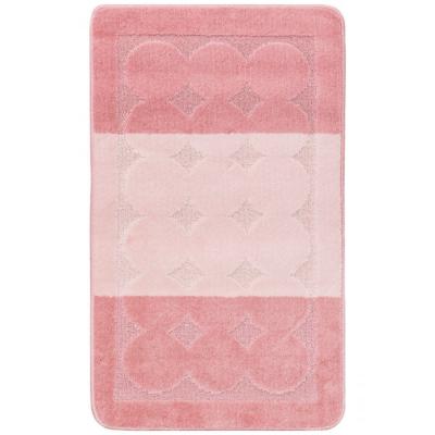 Set 2 Covorase baie, Antiderapante, Edremit 2580, Roz, 50x80cm/40x50cm