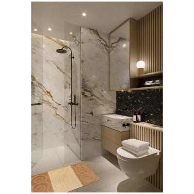 Set 2 Covorase baie, Antiderapante, Sile 2546 Bej-Maro, 60x100cm/50x60cm