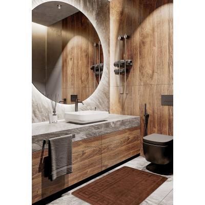 Set 2 Covorase baie, Antiderapante, Ethnic 2518 Maro, 50x80cm/40x50cm