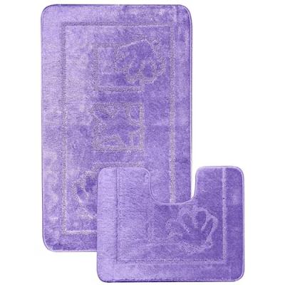 Set 2 Covorase baie, Antiderapante, Maritime 2539 Liliac, 60x100cm/50x60cm
