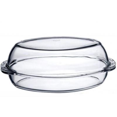 Borcam Vas Yena Termorezistent Oval 2.25L Cu Capac Sticla 59062