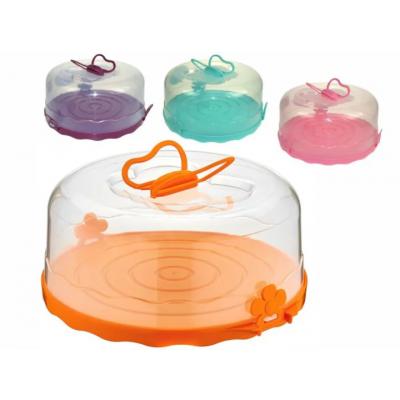 Platou Tort Suport Cu Capac Rotund 26X26X14cm