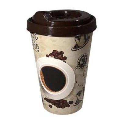 Pahar Cafea Plastic cu Capac AK626