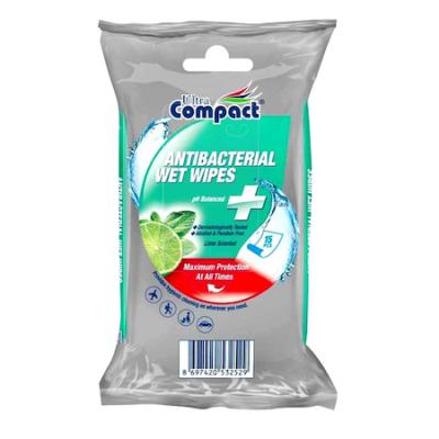 Ultra Compact Servetele Umede 15Buc/Set Antibacteriene