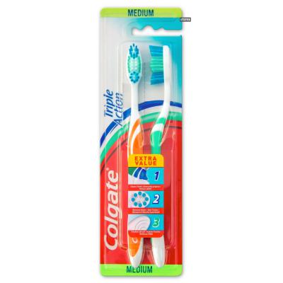 Colgate Periuta Dinti Triple Action 1+1 Medium