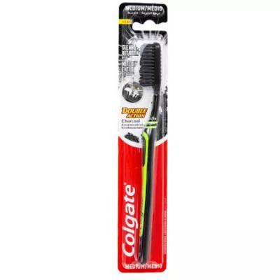 Colgate Periuta Dinti Double Action Charcoal Medium