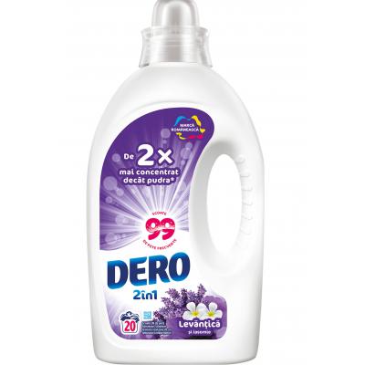 Dero Detergent Lichid 1L 2In1 Lavanda/Iasomie