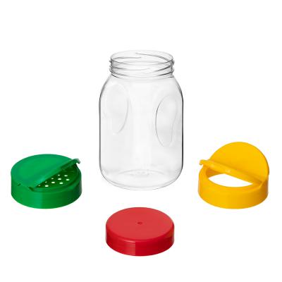 Borcan Pet 400Ml Patrat Cu Capac 63Mm B6316