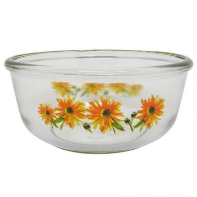 Galaxy Bol sticla 800ml 6buc/set decor floarea soarelui BL0791
