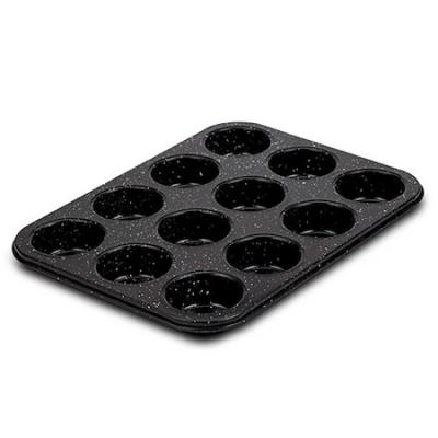 Brio Hard Rock Tava Antiaderenta Aluminiu Forjat 12 Briose 35X26.5cm 103412