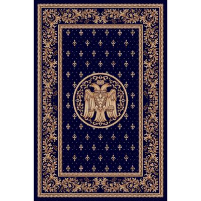 Covor Model Bisericesc Lotos 15032, Dreptunghiular, Albastru, 1800 gr/mp, 80x150cm