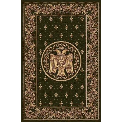 Covor Model Bisericesc Lotos 15032, Dreptunghiular, Verde, 1800 gr/mp,300x400cm