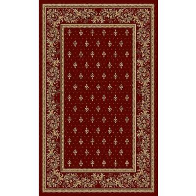 Covor Model Bisericesc Lotos 15033, Dreptunghiular, Rosu, 1800 gr/mp, 80x150cm