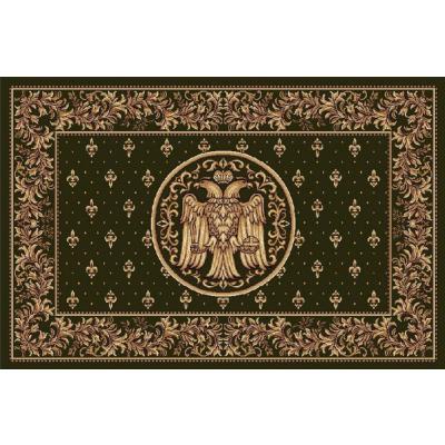 Covor Model Bisericesc Lotos 15077, Dreptunghiular, Verde, 1800 gr/mp, 250x350cm