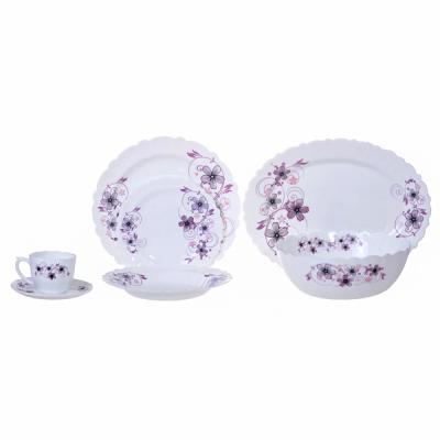 Sanay Serviciu de Masa 32 Piese Model Flori Violet D32