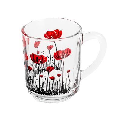 Kaveh Ceasca sticla 255ml 6buc/set Azar decor maci