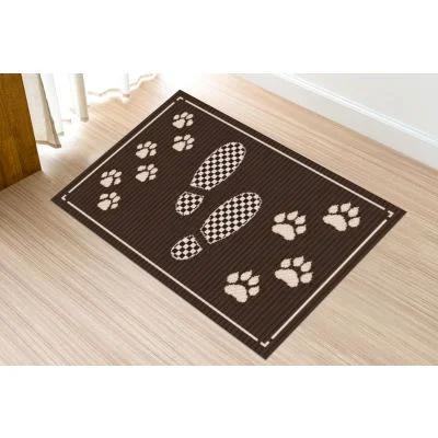 Covor Intrare Antiderapant, Natura 988-91 Talpici, Maro, 40x60 cm