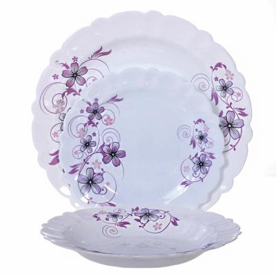 Sanay Serviciu de Masa 18 Piese Model Flori Violet O18