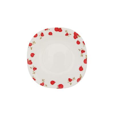 Mahoor Farfurie Adanca Opal 22.5Cm Model Trandafiri 6Buc/Set QCR225