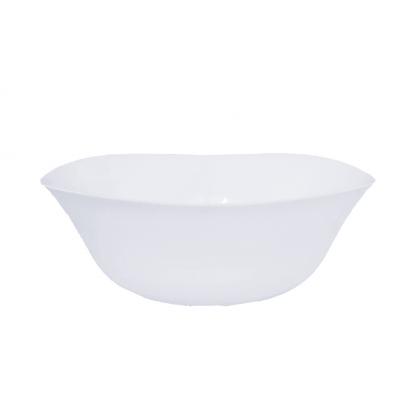 Bol Salata Opal Alb 24Cm Model Patrat QI250
