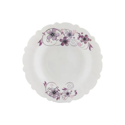 Sanay Farfurie Adanca Opal 22.5Cm Model Flori Violet 6Buc/Set 225/794