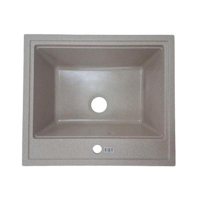 Sanitec Chiuveta Bucatarie, 59X51Cm, Adancime Cuva 19Cm, Granit Compozit, Bej, SN9034