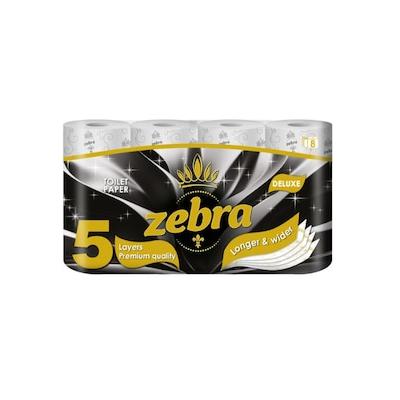 Zebra Hartie Igienica De Luxe 5 Straturi 8buc/set