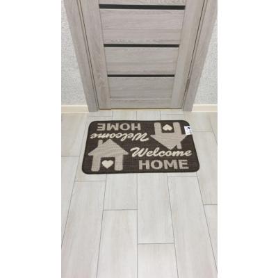 Covor Usa Intrare, Flex 19504-91, Antiderapant, Maro, 50x80 cm