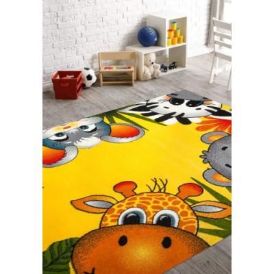 Covor Copii, Kolibri Animalute 11058, Galben, 240x340 cm, 2300 gr/mp