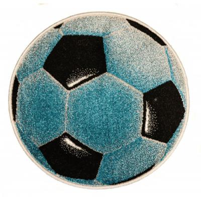 Covor Kolibri, Rotund, Minge Fotbal, 67x67 cm, 2300 gr/mp