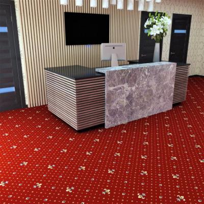 Mocheta festonata model Lotos 578, Latime 400 cm, Rosu, 1800gr/mp, 200x400cm